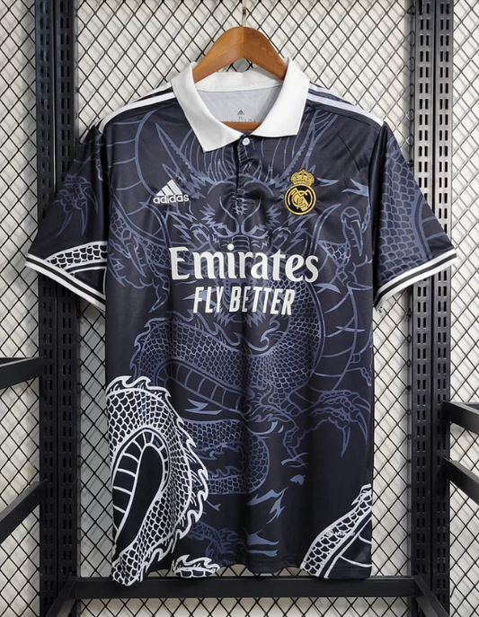 2023/2024 Real Madrid Chinese Dragon Black Football Shirt