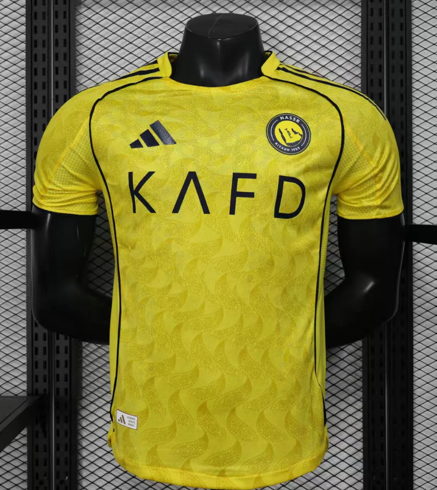 2025/2026 Player Version Al-Nassr Home Football Shirt