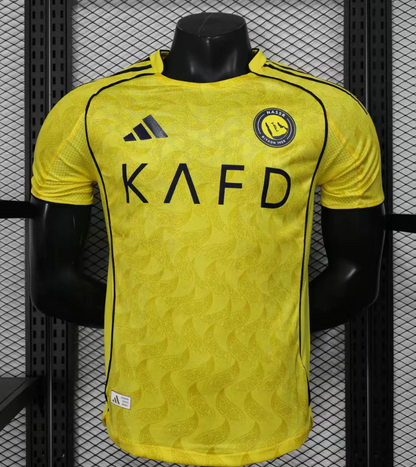 2025/2026 Player Version Al-Nassr Home Football Shirt