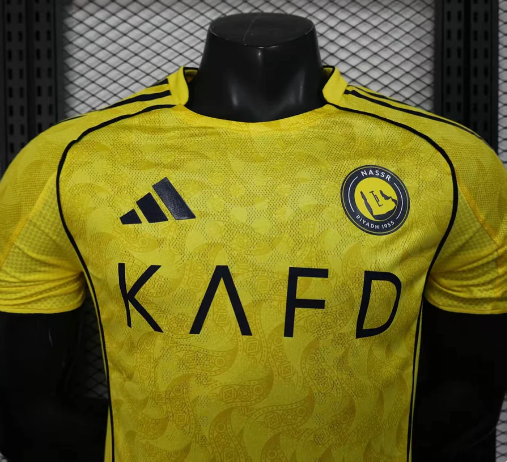 2025/2026 Player Version Al-Nassr Home Football Shirt