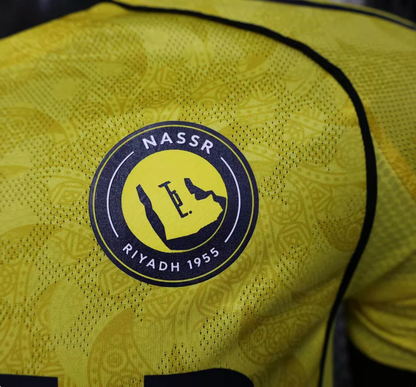 2025/2026 Player Version Al-Nassr Home Football Shirt