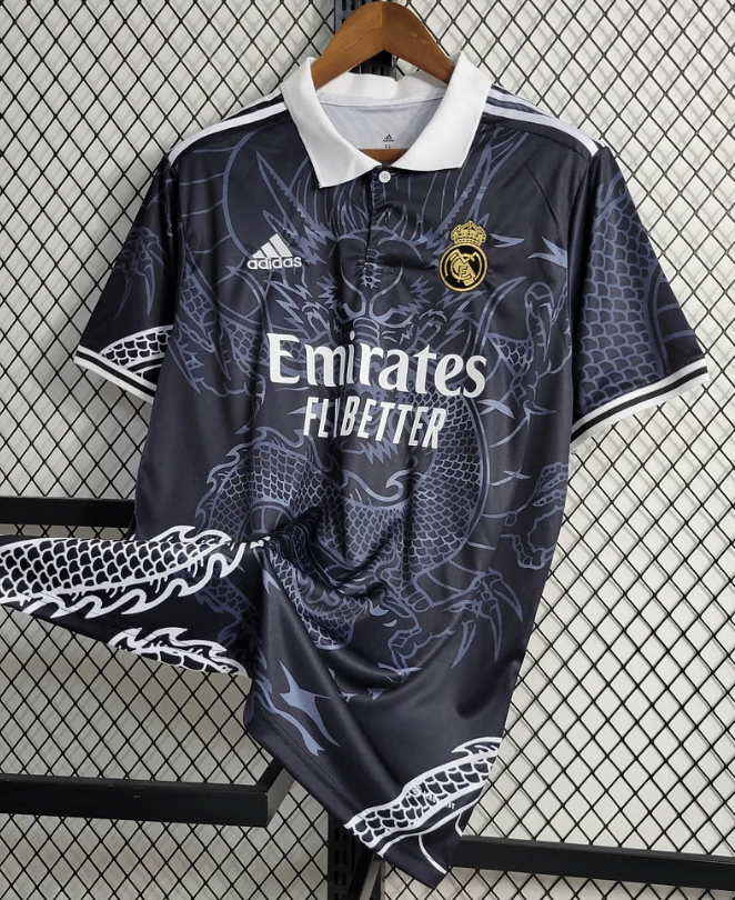 2023/2024 Real Madrid Chinese Dragon Black Football Shirt